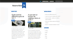 Desktop Screenshot of madame-marie.fr